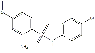 2-amino-N-(4-bromo-2-methylphenyl)-4-methoxybenzene-1-sulfonamide Struktur