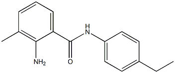 2-amino-N-(4-ethylphenyl)-3-methylbenzamide Struktur