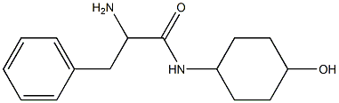 2-amino-N-(4-hydroxycyclohexyl)-3-phenylpropanamide Struktur