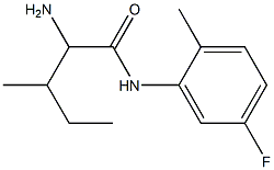 2-amino-N-(5-fluoro-2-methylphenyl)-3-methylpentanamide Struktur