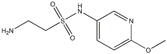 2-amino-N-(6-methoxypyridin-3-yl)ethanesulfonamide Struktur