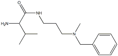 2-amino-N-{3-[benzyl(methyl)amino]propyl}-3-methylbutanamide Struktur