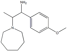 2-azepan-1-yl-1-(4-methoxyphenyl)propan-1-amine Struktur