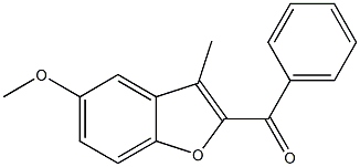 2-benzoyl-5-methoxy-3-methyl-1-benzofuran Struktur