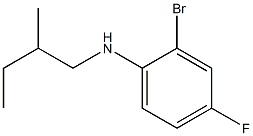 2-bromo-4-fluoro-N-(2-methylbutyl)aniline Struktur