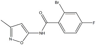 2-bromo-4-fluoro-N-(3-methylisoxazol-5-yl)benzamide Struktur