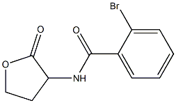 2-bromo-N-(2-oxooxolan-3-yl)benzamide Struktur