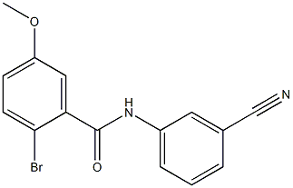 2-bromo-N-(3-cyanophenyl)-5-methoxybenzamide Struktur