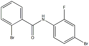 2-bromo-N-(4-bromo-2-fluorophenyl)benzamide Struktur