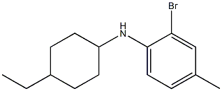 2-bromo-N-(4-ethylcyclohexyl)-4-methylaniline Struktur