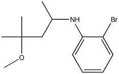 2-bromo-N-(4-methoxy-4-methylpentan-2-yl)aniline Struktur