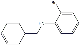 2-bromo-N-(cyclohex-3-en-1-ylmethyl)aniline Struktur