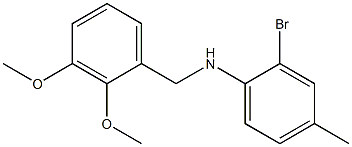 2-bromo-N-[(2,3-dimethoxyphenyl)methyl]-4-methylaniline Struktur