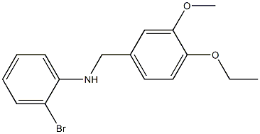 2-bromo-N-[(4-ethoxy-3-methoxyphenyl)methyl]aniline Struktur