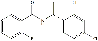 2-bromo-N-[1-(2,4-dichlorophenyl)ethyl]benzamide Struktur