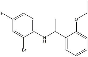 2-bromo-N-[1-(2-ethoxyphenyl)ethyl]-4-fluoroaniline Struktur