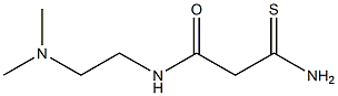 2-carbamothioyl-N-[2-(dimethylamino)ethyl]acetamide Struktur