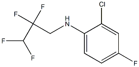 2-chloro-4-fluoro-N-(2,2,3,3-tetrafluoropropyl)aniline Struktur