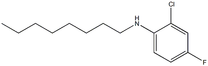 2-chloro-4-fluoro-N-octylaniline Struktur