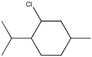 2-chloro-4-methyl-1-(propan-2-yl)cyclohexane Struktur