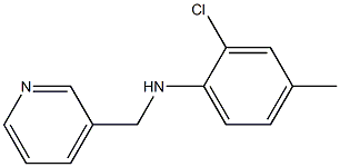 2-chloro-4-methyl-N-(pyridin-3-ylmethyl)aniline Struktur