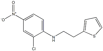 2-chloro-4-nitro-N-[2-(thiophen-2-yl)ethyl]aniline Struktur