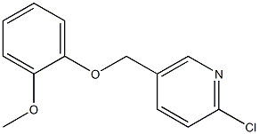 2-chloro-5-(2-methoxyphenoxymethyl)pyridine Struktur