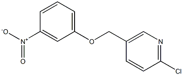 2-chloro-5-(3-nitrophenoxymethyl)pyridine Struktur