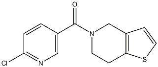 2-chloro-5-{4H,5H,6H,7H-thieno[3,2-c]pyridin-5-ylcarbonyl}pyridine Struktur