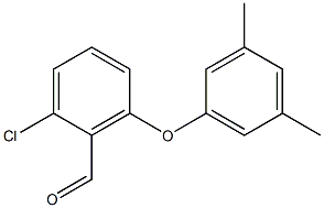 2-chloro-6-(3,5-dimethylphenoxy)benzaldehyde Struktur