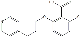 2-chloro-6-[3-(pyridin-4-yl)propoxy]benzoic acid Struktur