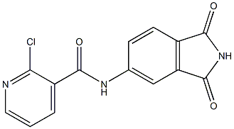 2-chloro-N-(1,3-dioxo-2,3-dihydro-1H-isoindol-5-yl)pyridine-3-carboxamide Struktur