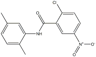 2-chloro-N-(2,5-dimethylphenyl)-5-nitrobenzamide Struktur