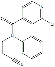 2-chloro-N-(2-cyanoethyl)-N-phenylpyridine-4-carboxamide Struktur