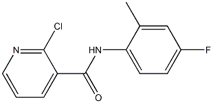 2-chloro-N-(4-fluoro-2-methylphenyl)pyridine-3-carboxamide Struktur