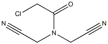 2-chloro-N,N-bis(cyanomethyl)acetamide Struktur