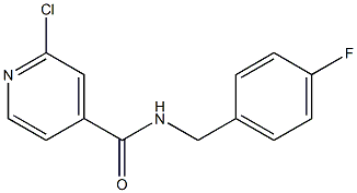 2-chloro-N-[(4-fluorophenyl)methyl]pyridine-4-carboxamide Struktur