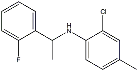 2-chloro-N-[1-(2-fluorophenyl)ethyl]-4-methylaniline Struktur