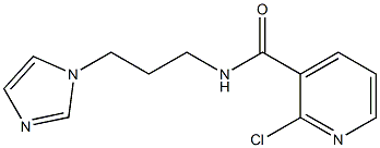 2-chloro-N-[3-(1H-imidazol-1-yl)propyl]pyridine-3-carboxamide Struktur