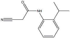 2-cyano-N-(2-isopropylphenyl)acetamide Struktur