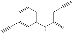 2-cyano-N-(3-ethynylphenyl)acetamide Struktur