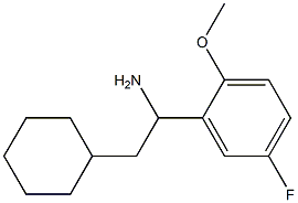 2-cyclohexyl-1-(5-fluoro-2-methoxyphenyl)ethan-1-amine Struktur