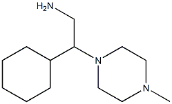 2-cyclohexyl-2-(4-methylpiperazin-1-yl)ethanamine Struktur