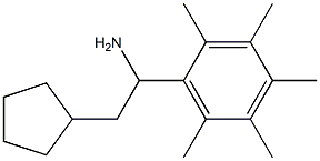 2-cyclopentyl-1-(2,3,4,5,6-pentamethylphenyl)ethan-1-amine Struktur