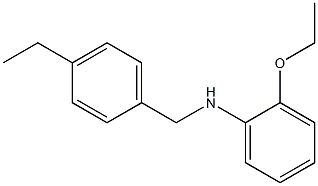 2-ethoxy-N-[(4-ethylphenyl)methyl]aniline Struktur