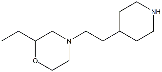 2-ethyl-4-[2-(piperidin-4-yl)ethyl]morpholine Struktur