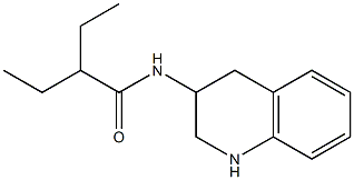 2-ethyl-N-(1,2,3,4-tetrahydroquinolin-3-yl)butanamide Struktur