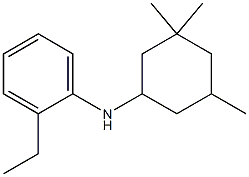 2-ethyl-N-(3,3,5-trimethylcyclohexyl)aniline Struktur