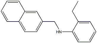 2-ethyl-N-(naphthalen-2-ylmethyl)aniline Struktur