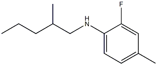 2-fluoro-4-methyl-N-(2-methylpentyl)aniline Struktur